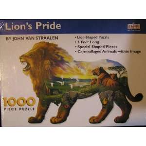    Lions Pride By John Van Straalen (Shaped Puzzle): Toys & Games