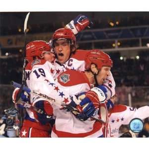  Alex Ovechkin, Nicklas Backstrom, & Mike Knuble Celebrate 