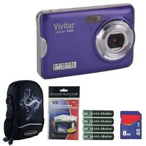  Vivitar Vivicam VX029 10.1MP 2.7IN. LCD Grape Purple HD 