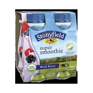 Stonyfield Farm, Smoothie,organic, Wild Berry, 4/6 Oz (Pack of 6 