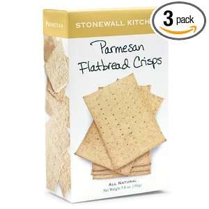 Stonewall Kitchen Parmesan Flatbread Crisps, 5.8 Ounce (Pack of 3 