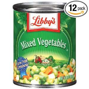 Libbys Mixed Vegetables, 8.5 Ounce (Pack of 12)  Grocery 