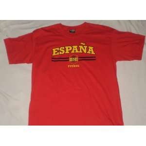   SPAIN SOCCER TSHIRT ADULT SIZE MEDIUM BY STITCHES: Sports & Outdoors