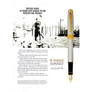  Print Ad 1994 Parker Sonnet Pen Parker Books