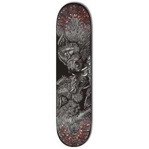 Antihero Skateboards Cardiel Woodcut Glow Skateboard:  