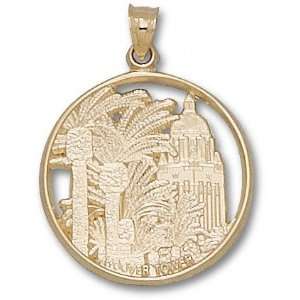  Stanford Cardinal Solid 10K Gold Hoover Tower Pendant 