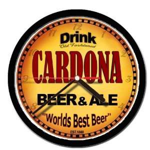  CARDONA beer and ale cerveza wall clock: Everything Else