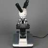 Compound light microscope for use with viewing biological specimens on 