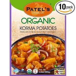 Patels Organic Korma Potatoes , 9.9 Ounce Boxes (Pack of 10):  