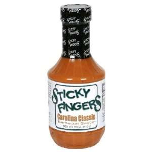 Sticky Fingers, Sauce Bbq Lite Carolina Classc, 18 Ounce (6 Pack 