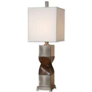  CARLIN, SQUARE Brushed Nickel Lamps 27857 1 By Uttermost 