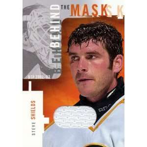   03 BAP Between The Pipes Steve Shields Jersey Card