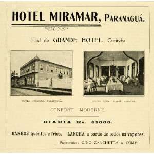  1909 Ad Hotel Miramar Paranagua Grande Resort Dining Room 