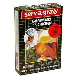 Serv a Gravy Chicken Gravy Mix, 3 Ounce Grocery & Gourmet Food