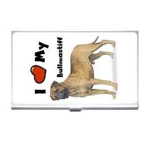  I Love My Bullmastiff Business Card Holder Case: Office 