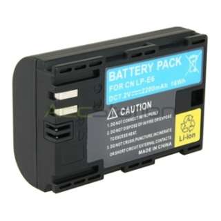canon lp e6 compatible li ion battery for eos 5d mark ii 7d quantity 2 