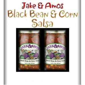 Jake & Amos Black Bean & Corn Salsa / 2   16 Oz. Jars:  