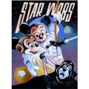  Disney Star Wars Weekends 2011 Mickey Vintage Poster