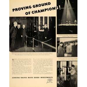  1940 Ad Jenkins Bros Steel Valves Madison Square Garden 