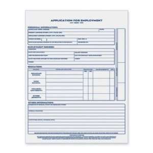   Rediform Two sided Employment Application Form Pad