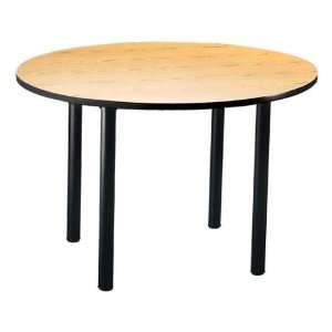  Round Library Table with Metal Legs 60 Diameter: Office 