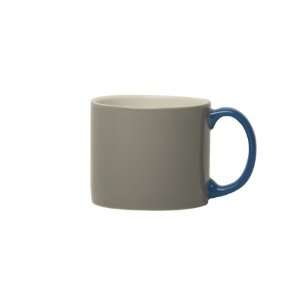  Jansen + Co, My Mug Grey, Blue Handle, Set of Six of the 