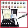 32 Colors Ink 1 Top Permanent Eyebrow Makeup Machine Pen Power Tattoo 