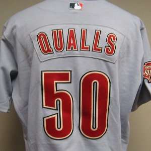  Houston Astros Chad Qualls # 50 2004 Road Gray Jersey with 