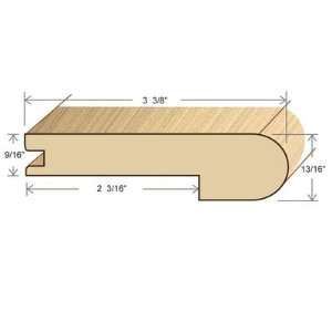   Hardwood Unfinished Kempas Stair Nose for 9/16 Floors Home