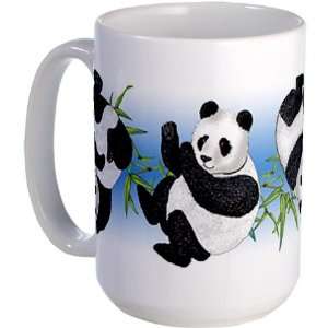 Panda Bears Animals Large Mug by 