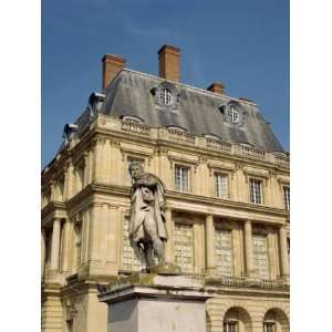  Statue in Front of Fontainebleau Chateau in Seine Et Marne, Ile De 
