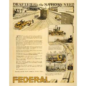  1920 Ad Federal Motor Truck Detroit Michigan Standard Oil 