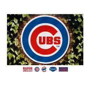  MLB Chicago Cubs Chicago Cubs Ivy Logo Mural Wall Graphic 