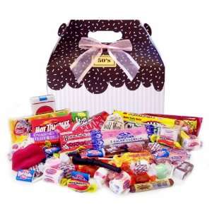 1950s Sprinkled Pink Retro Candy Gift Box:  Grocery 
