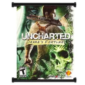  Uncharted: Drakes Fortune Game Fabric Wall Scroll Poster 