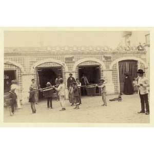   : Meat market,Ponta Delgada,Azores,Portugal,1880 1900: Home & Kitchen