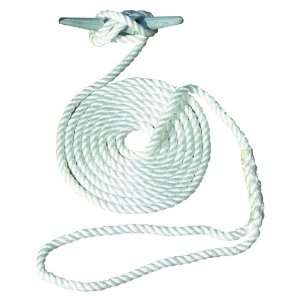 Invincible Marine 25 Foot Hand Spliced Nylon Dock Line, 1/2 Inches by 