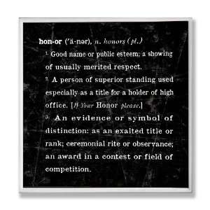   Collection Honor Definition Inspiration Wall Plaque: Home & Kitchen