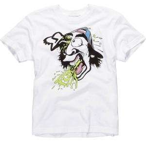  Fox Racing Youth Gouged T Shirt   Youth Large/White 
