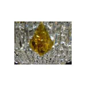    75mm 3 Amber French Cut Chandelier Crystal Prism