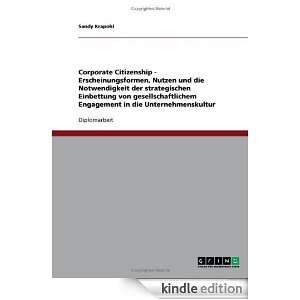 Corporate Citizenship   Erscheinungsformen, Nutzen und die 