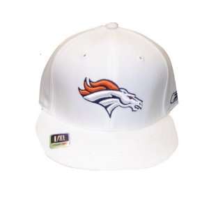  Denver Broncos White Basic Logo Large / X Large Hat / Cap 