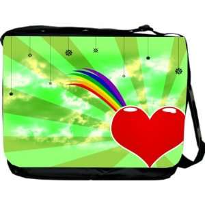  Rikki KnightTM Rainbow Heart Love Design Messenger Bag   Book 