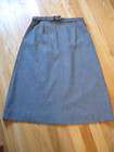 THEORY Cecily Manning belted wool Tulip Skirt Size 8  