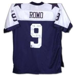  Tony Romo Signed 5TDS 11/23/06 Reebok EQT Blue Jersey 