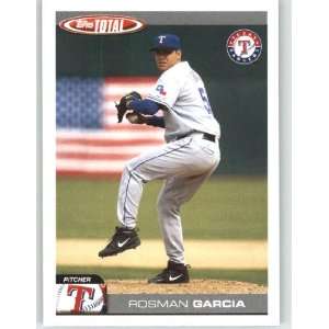  2004 Topps Total #658 Rosman Garcia   Texas Rangers 