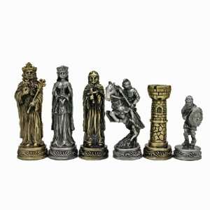  Medieval Chessmen in Pewter Toys & Games