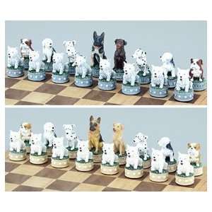 Dogs Chess Set, King3 1/4   Chess Chessmen  Sports 