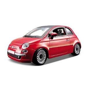  2008 Fiat 500 Black 1:24 Diecast Model Car: Toys & Games
