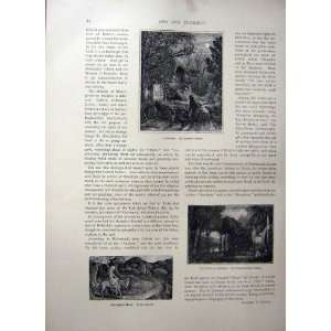  1893 ART JOURNAL CASTLE INDOLENCE CHRIST WOMAN SAMARIA 